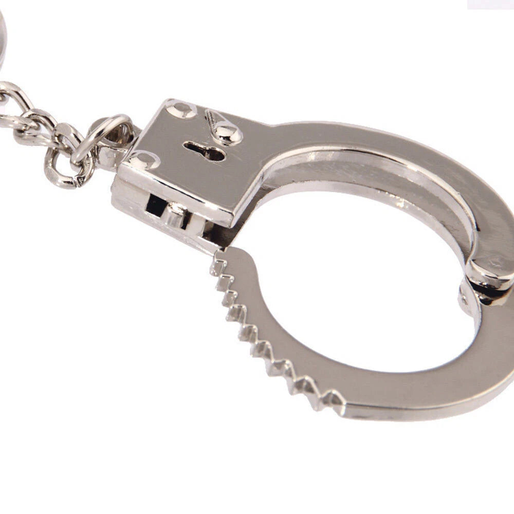 Set of 5 Mini Handcuffs Keychain Key Ring