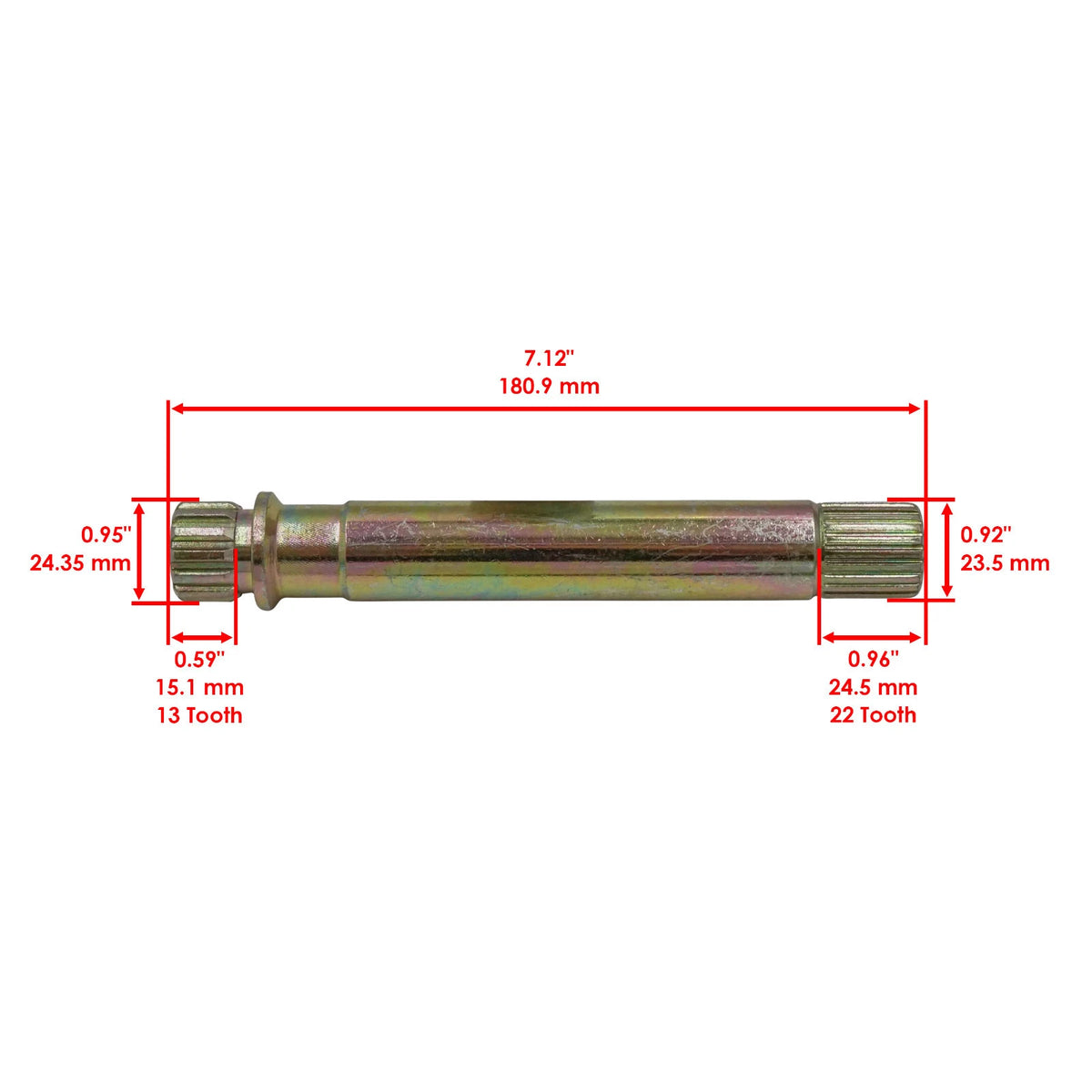 Propeller Drive Shaft for Suzuki LT-F250 Ozark 250 (2004–2014) SH121-RAS