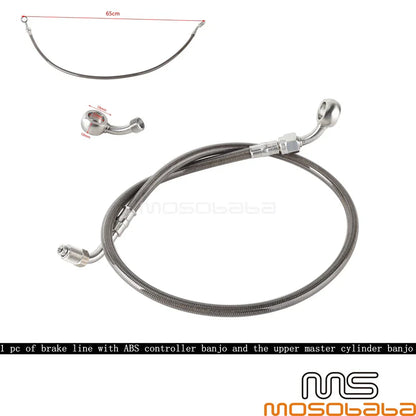 25.5" Silver Brake Line for Harley Softail Street Bob FXBBS (2021-2023)