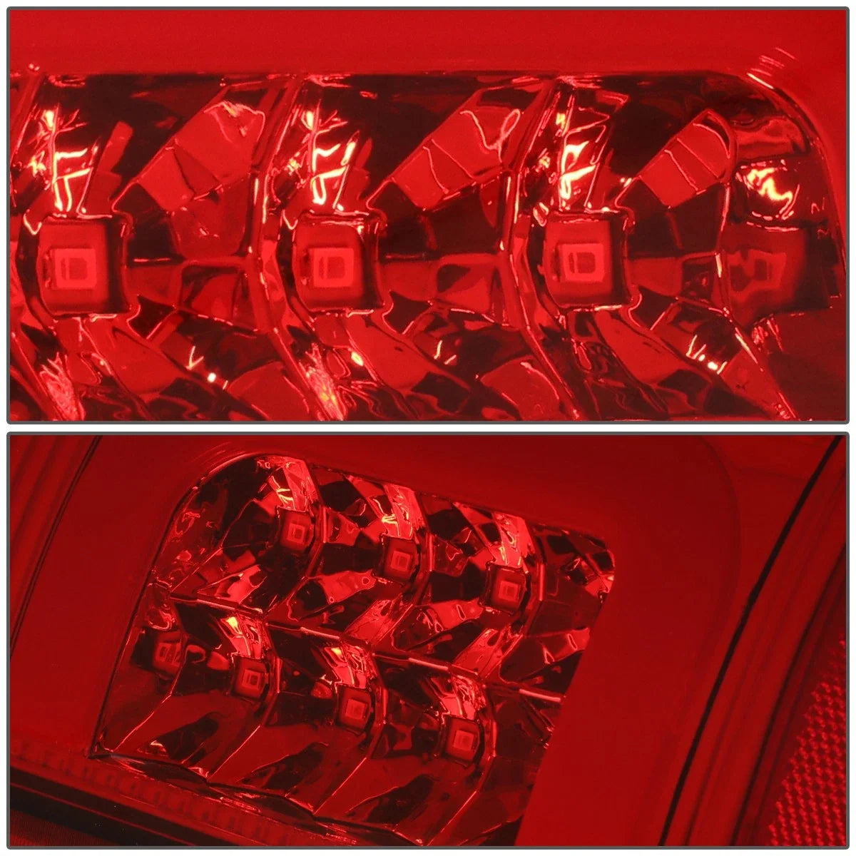 Red LED C-Bar Tail Brake Light Lamps for Ford F250 F350 Super Duty (2008–2016)