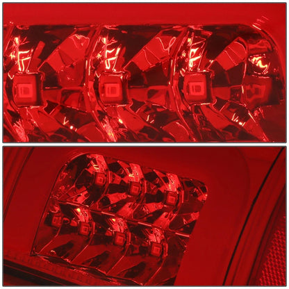 Red LED C-Bar Tail Brake Light Lamps for Ford F250 F350 Super Duty (2008–2016)