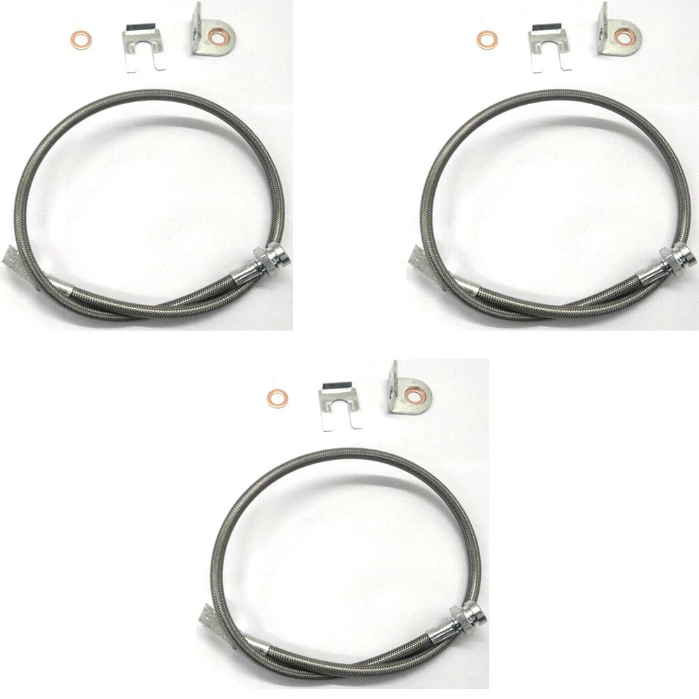 Stainless Extended Brake Lines for Jeep Cherokee XJ ZJ Wrangler YJ TJ (TOOL23-02, 89715)