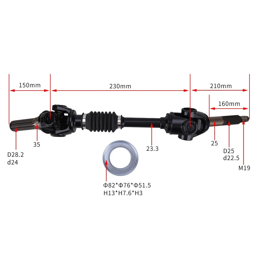 Complete Rear Axle for Kawasaki Mule 3000 KAF620 (2004–2008) UTV