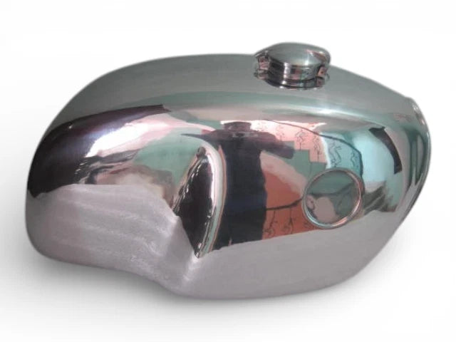 Aluminium Polish Gas Fuel Tank with Monza Cap for BMW R100 RT RS R90 R80 R75