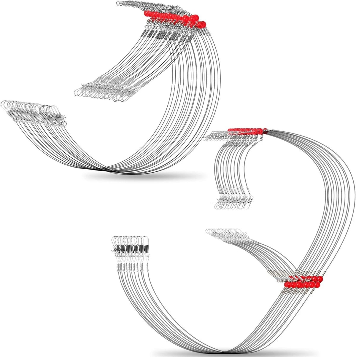 36 Pcs Fishing Leaders with Anti-Tangling Design for Saltwater