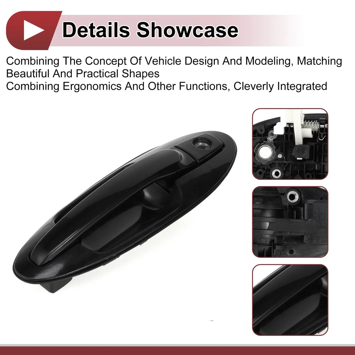 Car Exterior Door Handle for Hyundai Sonata (2011–2014) No. 836503C000 Black ABS