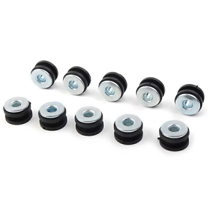 10Pcs Rubber Fairing Cowling Grommet Bushing Bolts for Motorcycle