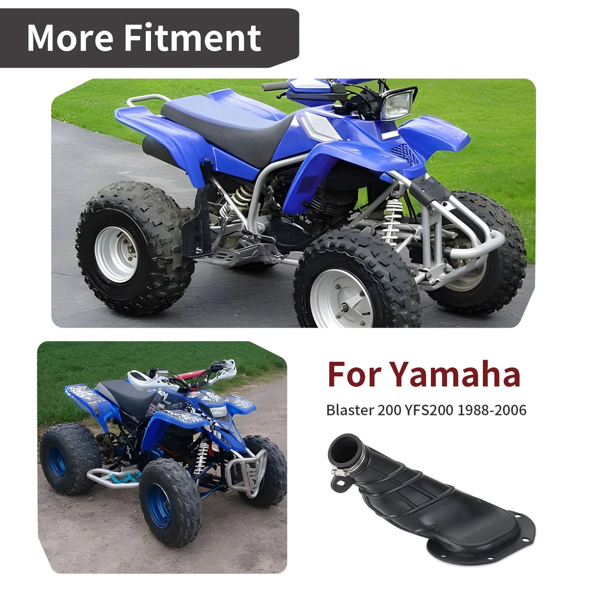 Air Cleaner Joint for Yamaha Blaster 200 YFS200 (1988–2006) 2XJ-14453-00-00