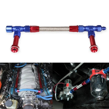 Set of 2 Holley Carburetor Pressure Gauges for 4150 Dual Feed Fuel Line