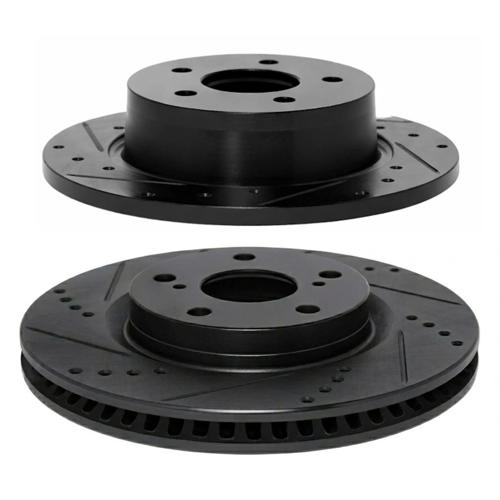 Brake Rotor Set for Honda Civic (2006–2015) ALX-PAU-DF-8004-59004-CLA1, Drilled & Slotted