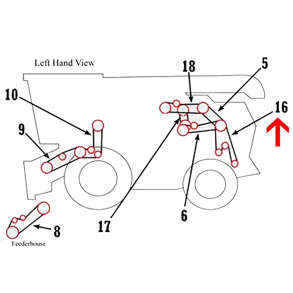 A-H235564-AI Straw Chopper Belt for