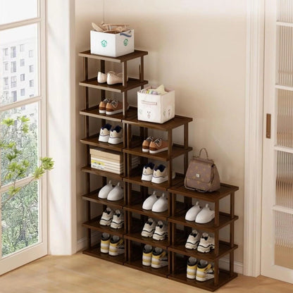 Vertical Shoe Rack for Small Spaces (7 Tier)