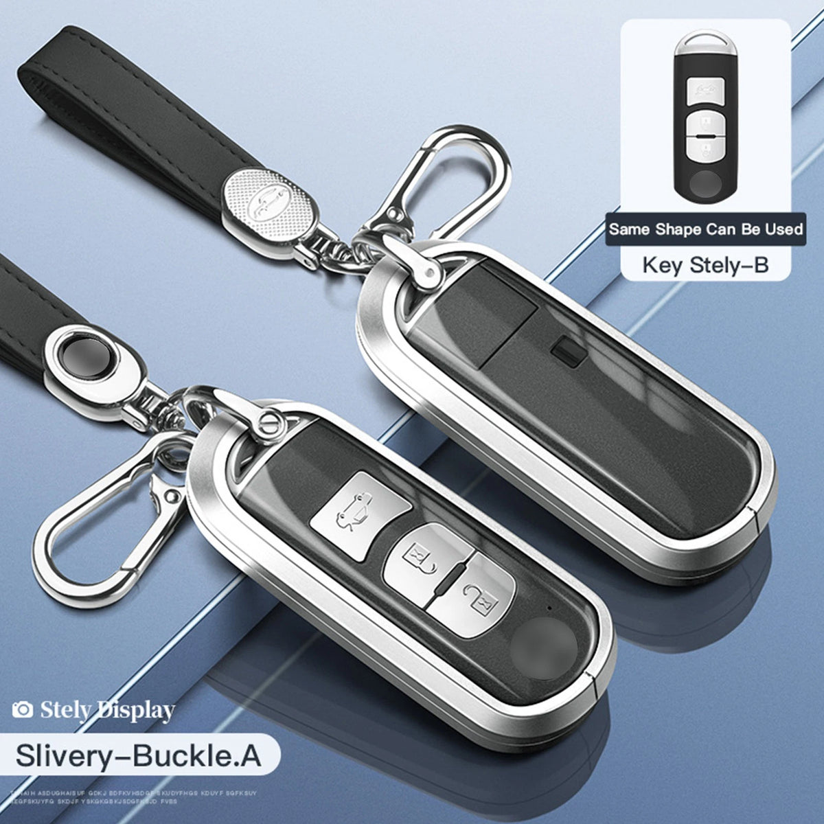Aluminum Alloy TPU Car Key Case Cover for Mazda CX-4, CX-5