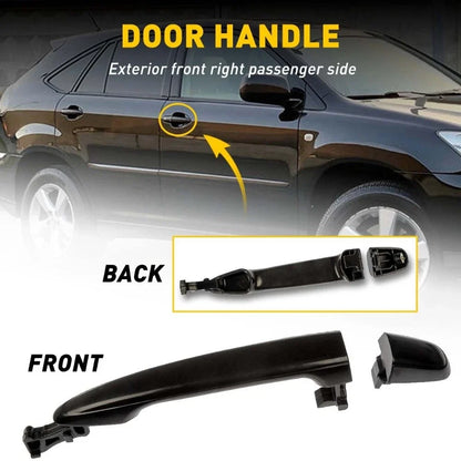 Set of 2 Exterior Door Handles for Toyota Camry (2007–2011) Black