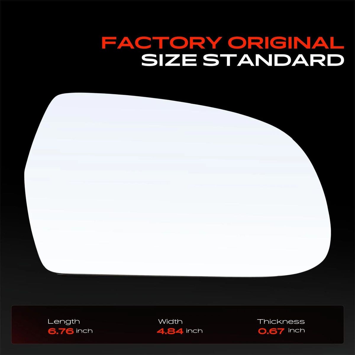 Manual Mirror Glass for Chevy Equinox (2005–2009) - 22629356, GM1325115
