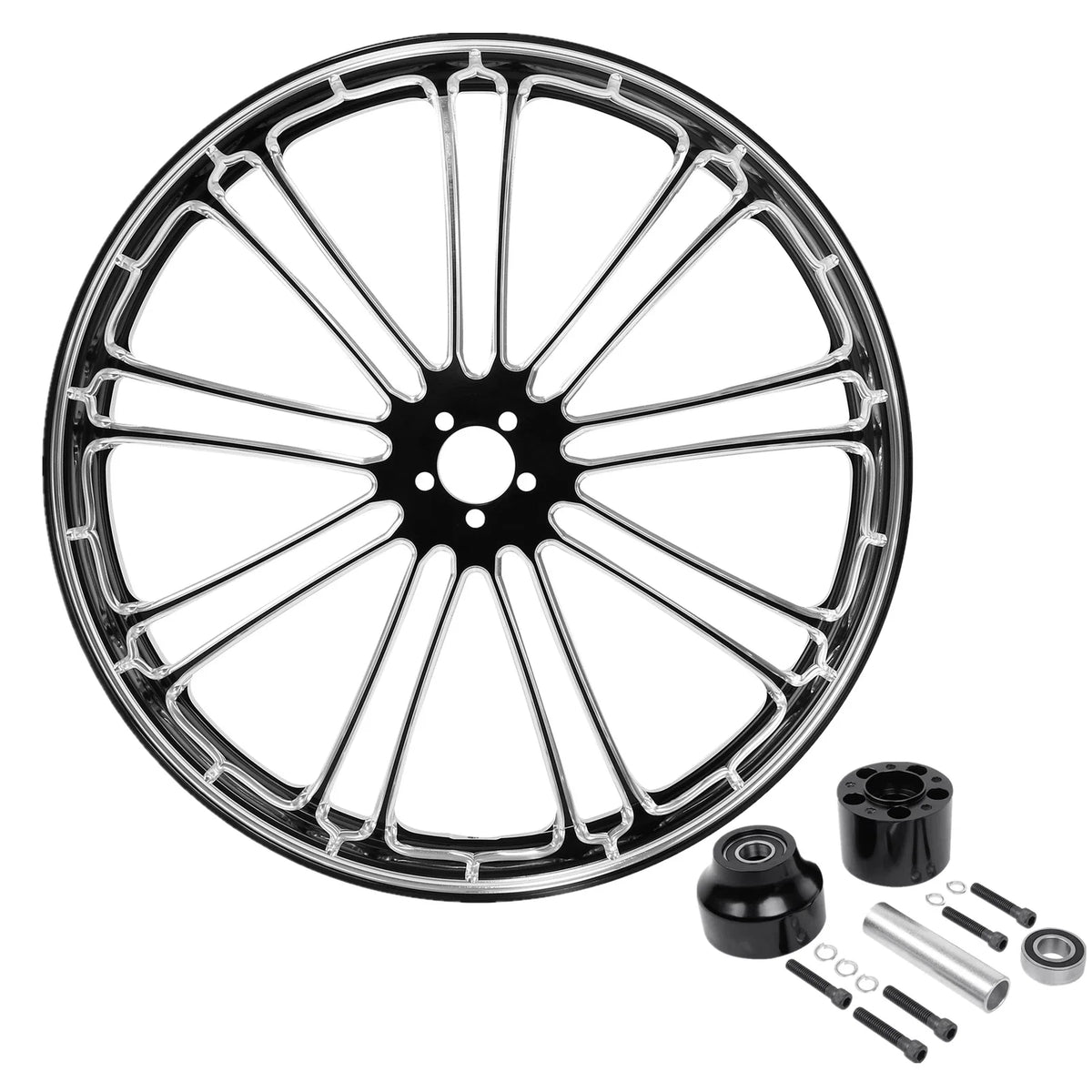 23" Front Wheel Rim & Single Disc Hub for Harley Street Glide (1997–2021)