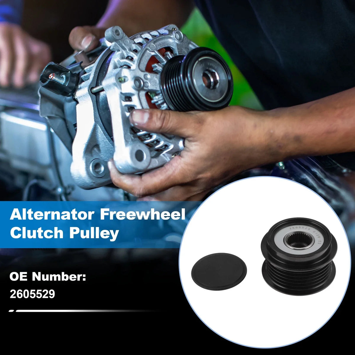 Alternator Freewheel Clutch Pulley for Chevrolet Equinox (2012) 2605529