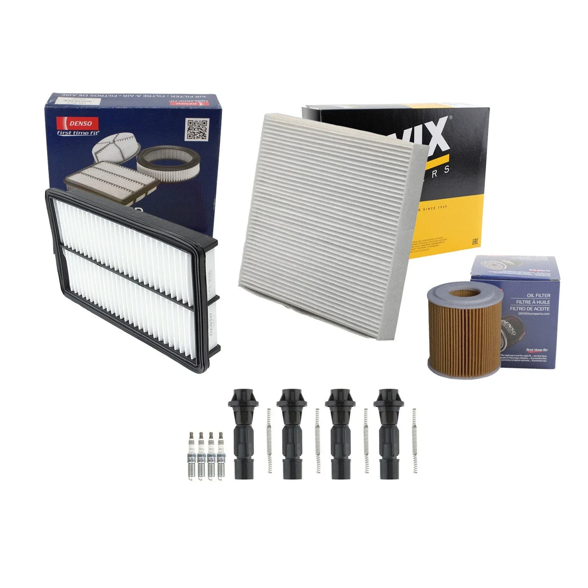 Denso Tune Up Kit & NGK 4 Spark Plugs for Mazda 6, CX-7 (2003–2012)
