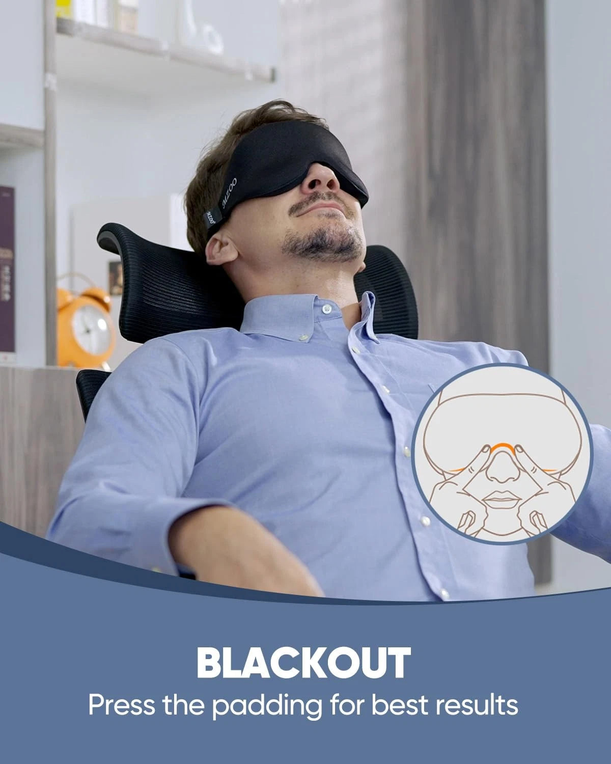 Luxury Sleep Eye Mask for Side Sleeper (Pack of 1)