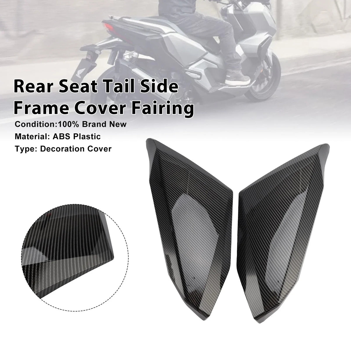 Rear Seat Tail Side Frame Cover for Honda ADV 350 (2022–2025) Carbon