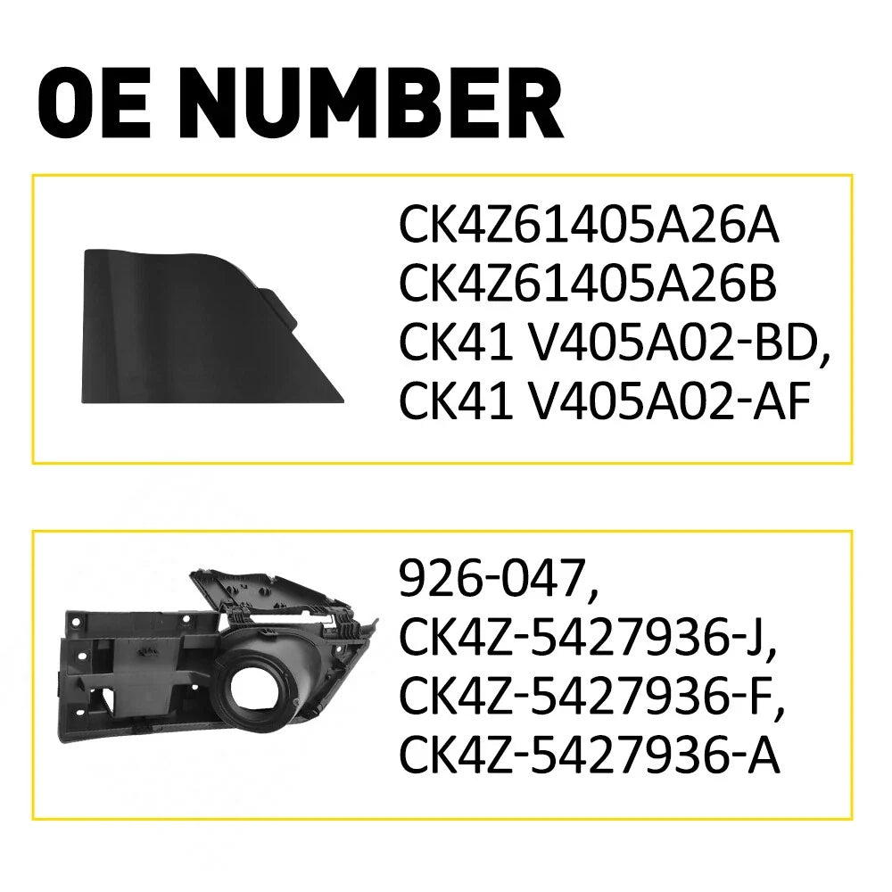 Fuel Filler Door Housing & Gas Cover for Ford Transit Van (2015–2023) Black
