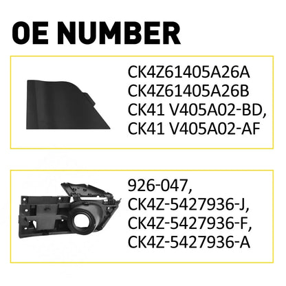 Fuel Filler Door Housing & Gas Cover for Ford Transit Van (2015–2023) Black