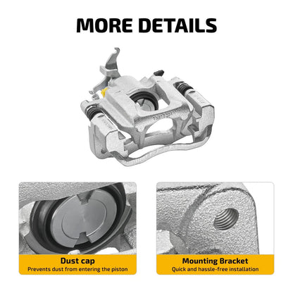 Rear Disc Brake Calipers Pair with Bracket for Dodge Journey (2009–2012)
