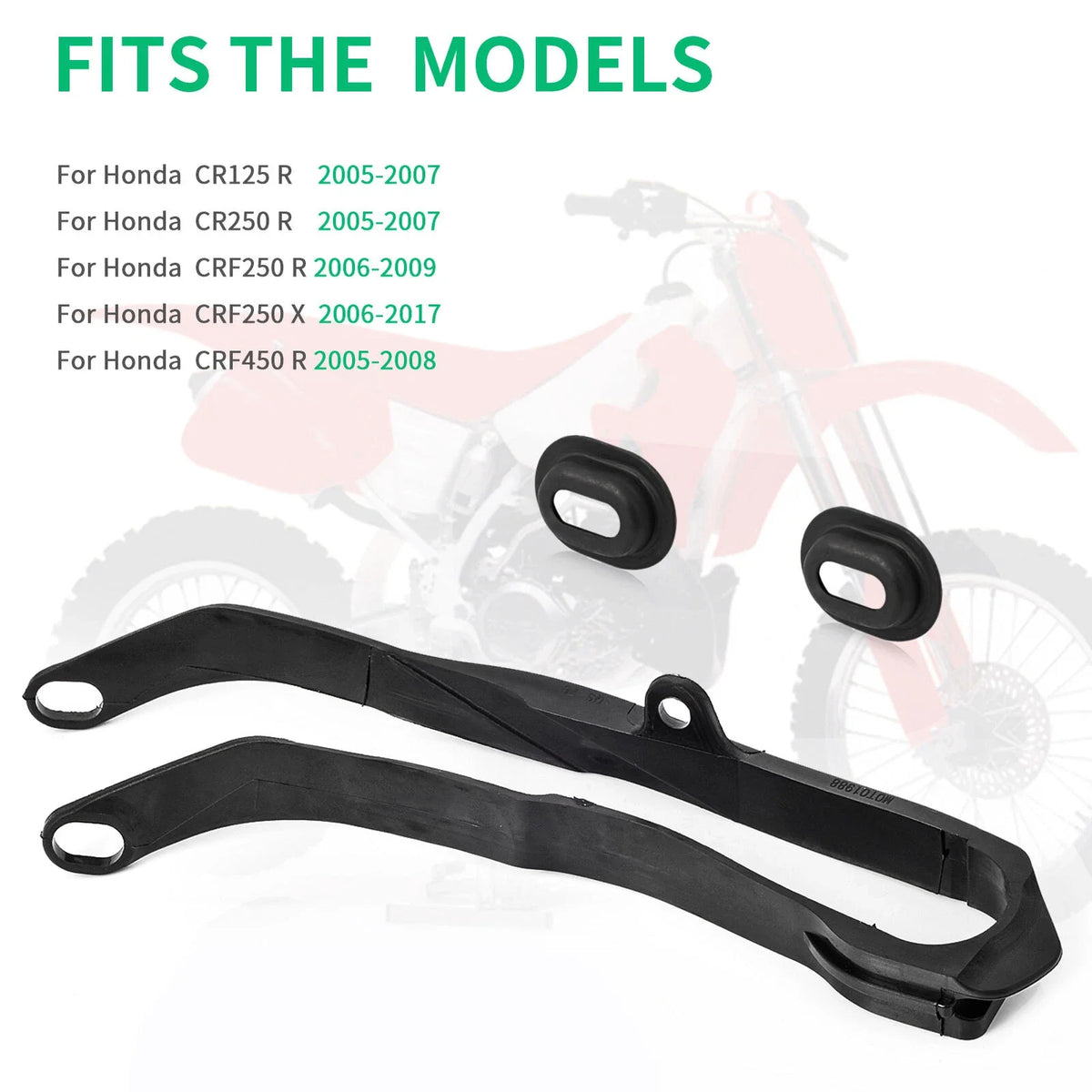 Swingarm Chain Slider Guide WASHERS For Honda CR125R CR250R (2005–2007)