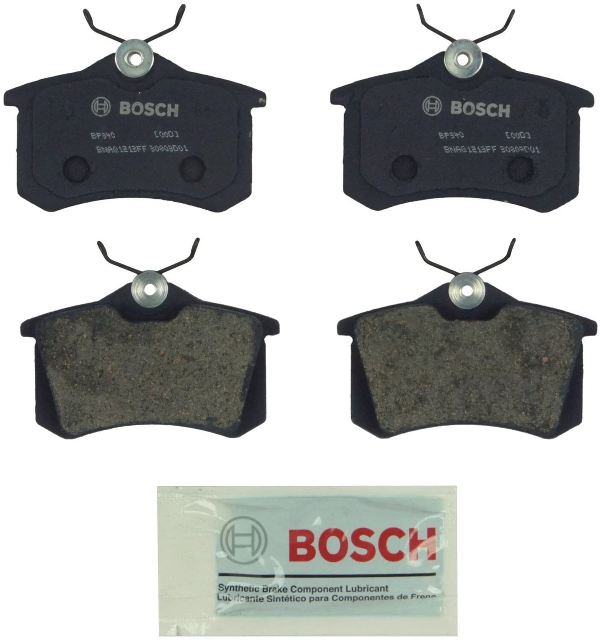 Set of 4 Rear Brake Pads for Audi A3 A4 A6 A8 Quattro VW Beetle Golf (Bosch 1J0698451R)