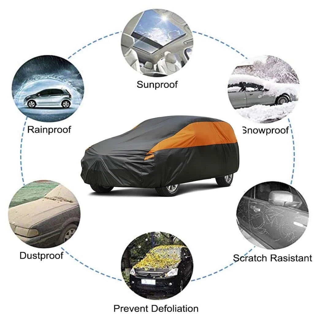 AllWeather Waterproof SUV Car Cover for Popular Models (Universal Fit)