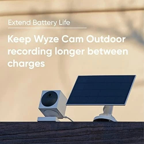 Solar Panel for Wyze Cam Outdoor v1/v2 (2020–2021)