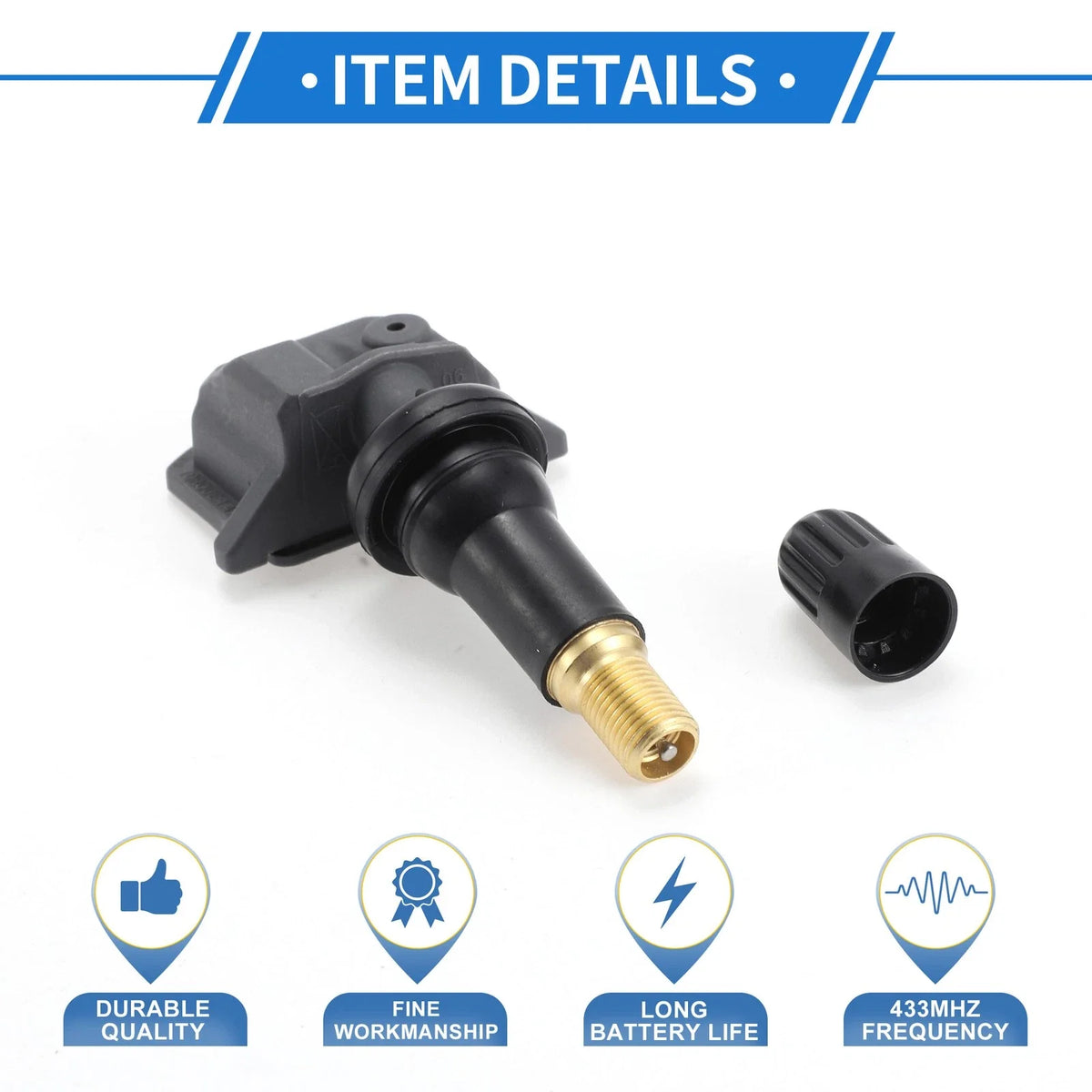 Tire Pressure Sensor for Nissan Altima (2019–2024) 433MHz No.407006UA0A