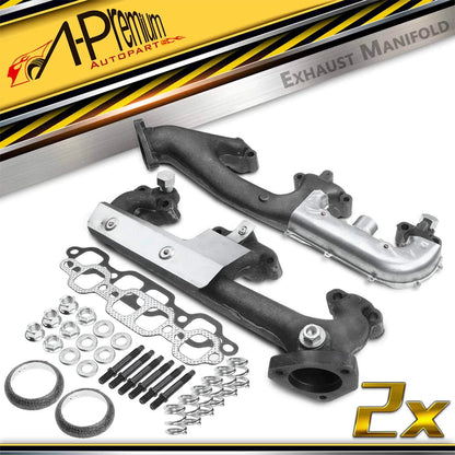 2X Exhaust Manifold w/ Gasket for Chevy Tahoe GMC Yukon (10045315, 14093658)