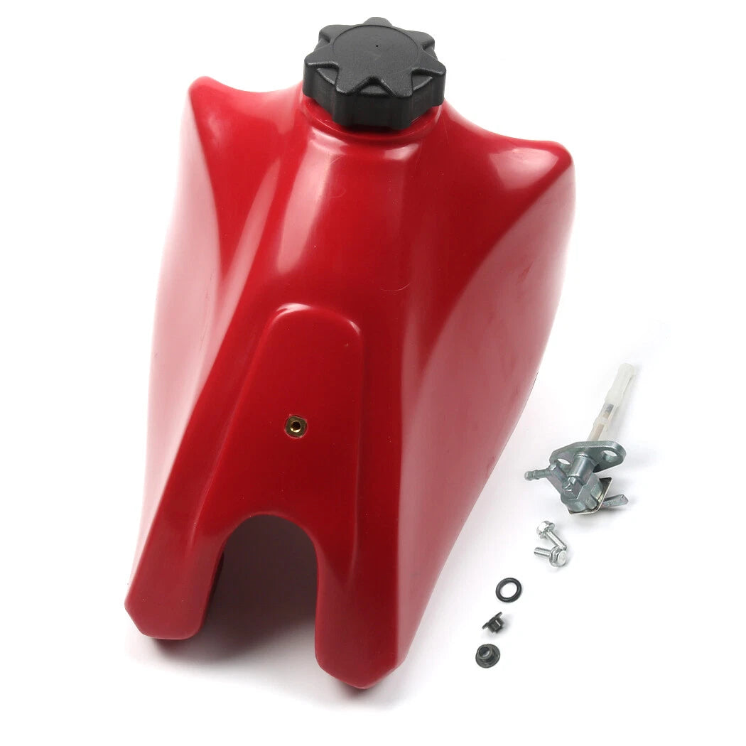 Plastic Fuel Tank & Gas Cap for Honda XR200R (1985–2002) Replace 17520-KT0-670ZA, 17520-KT0-770ZA