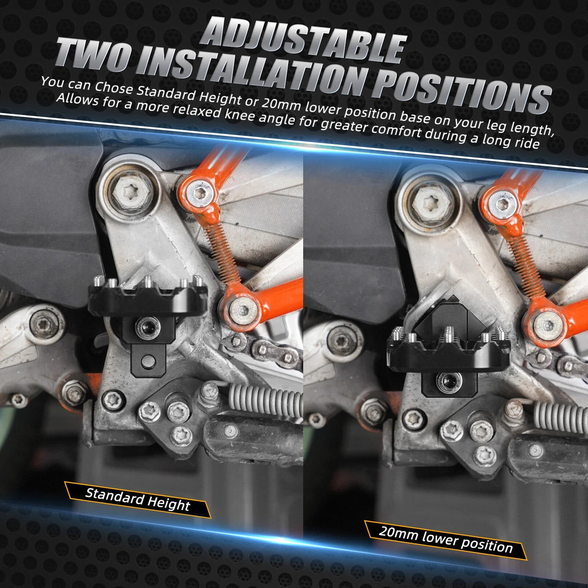 Enlarger Foot Pegs for KTM 690 Enduro R (2026)
