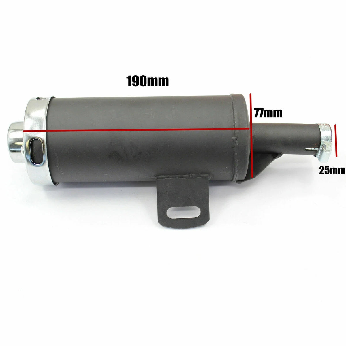 25mm Muffler Exhaust Pipe for 90cc 110cc 125cc Pit Quad Dirt Bike ATV