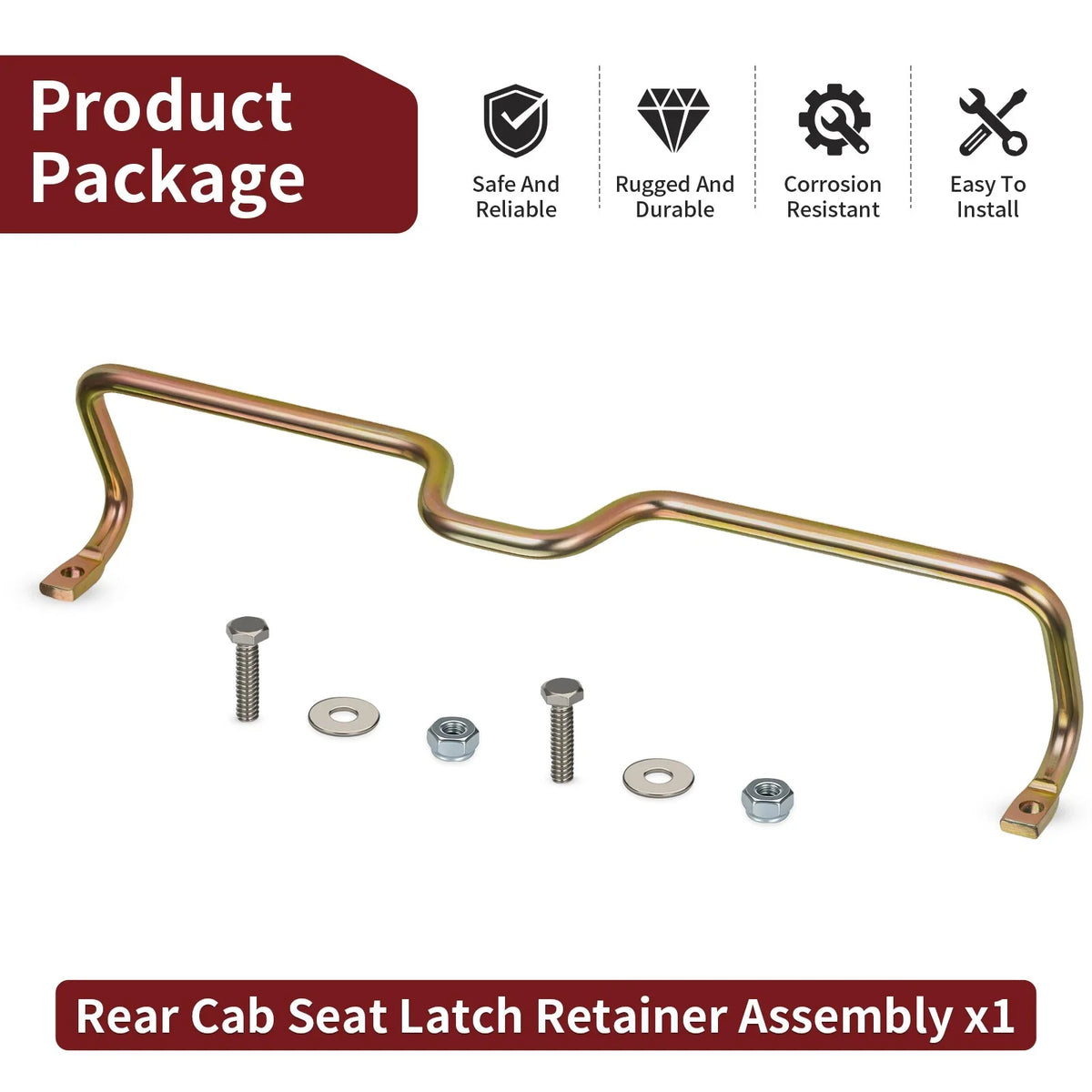 Rear Cab Seat Latch Retainer w/ Screw Nut for Polaris Sportsman 500 HO (2008–2013)