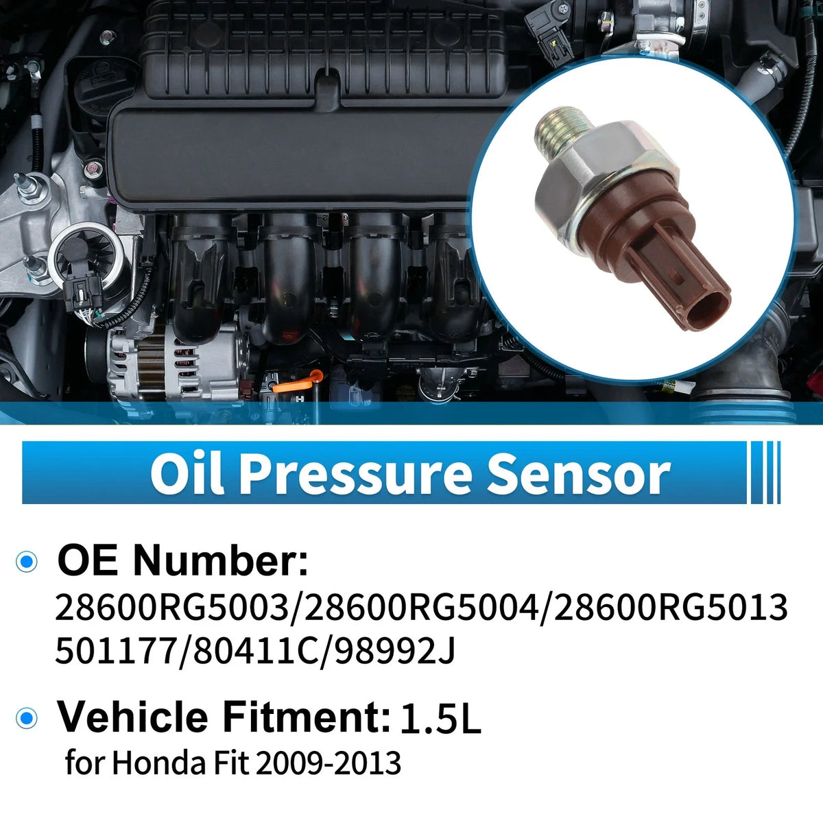 Engine Oil Pressure Sensor No.28600RG5003 for Honda Fit (2009–2013) 1.5L