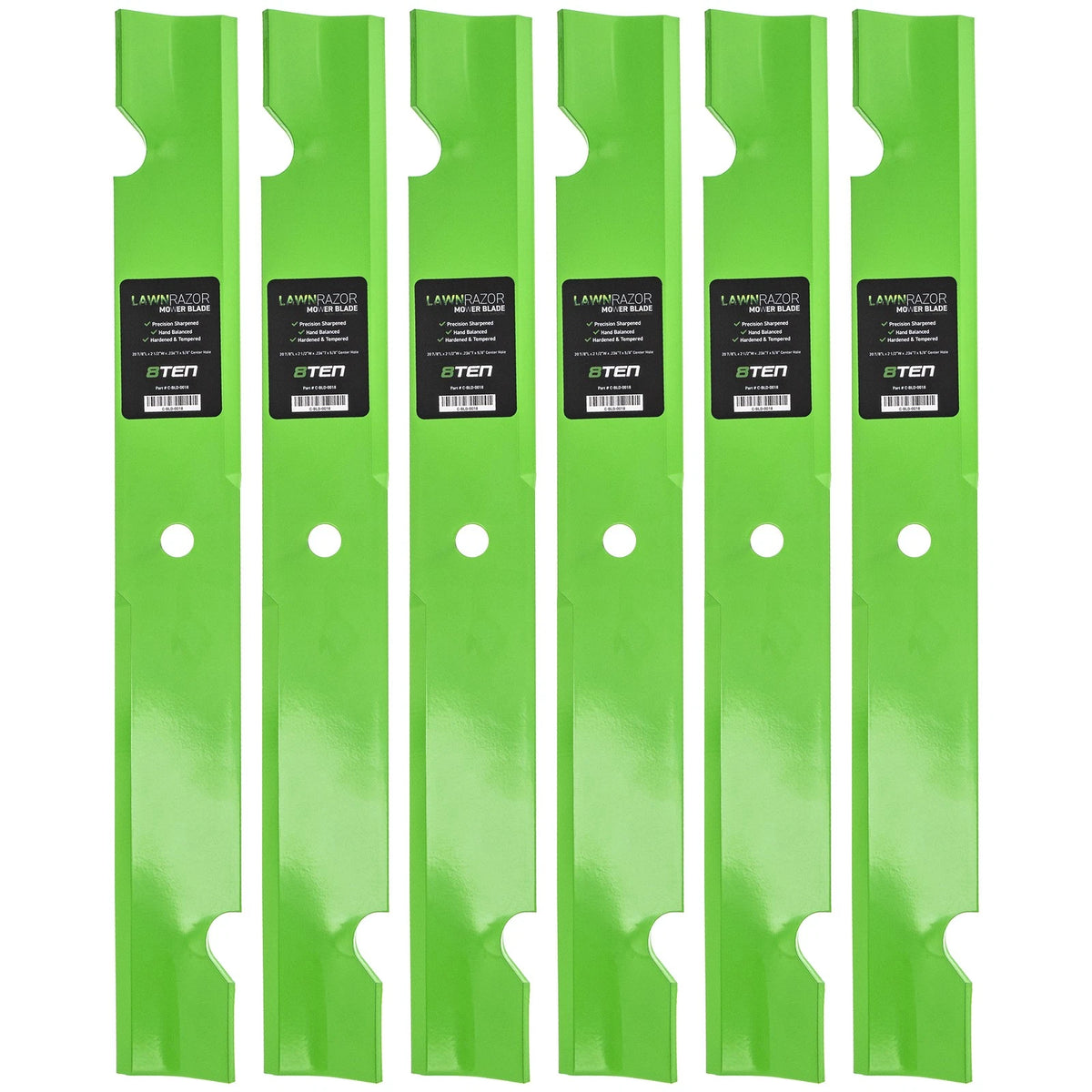 6-Pack LawnRAZOR Blade for Schiller Pro Z SD Cat GEN 33HP (112243-03, 2722543-03, 7017081)