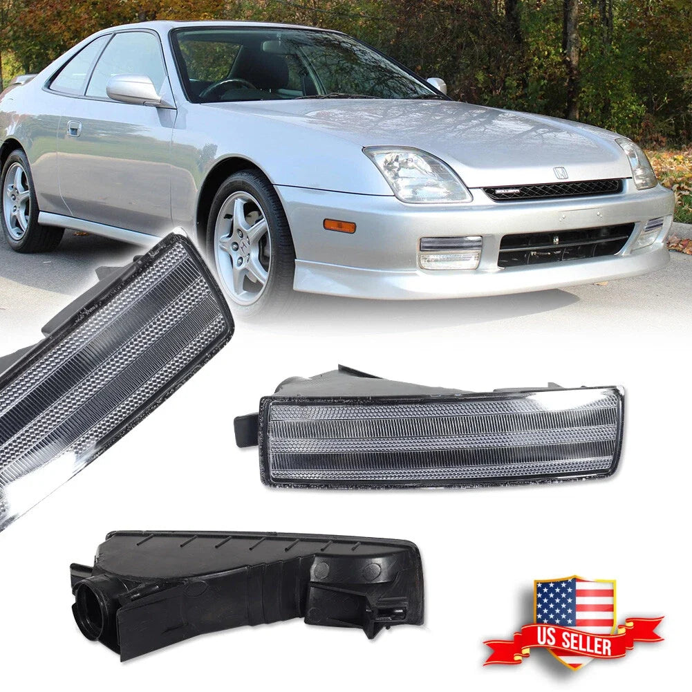 Clear Lens Front Bumper Signal Lights for Honda Prelude (1997–2001)