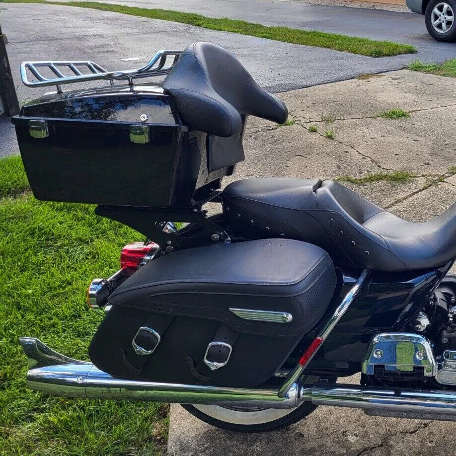 Trunk Backrest Luggage Rack for Harley Touring Street Glide (1997–2013)
