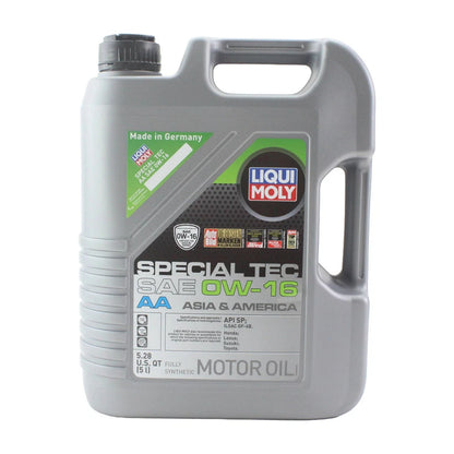 Set of 5 Liqui Moly Special Tec AA 0W-16 Engine Motor Oil (25L)