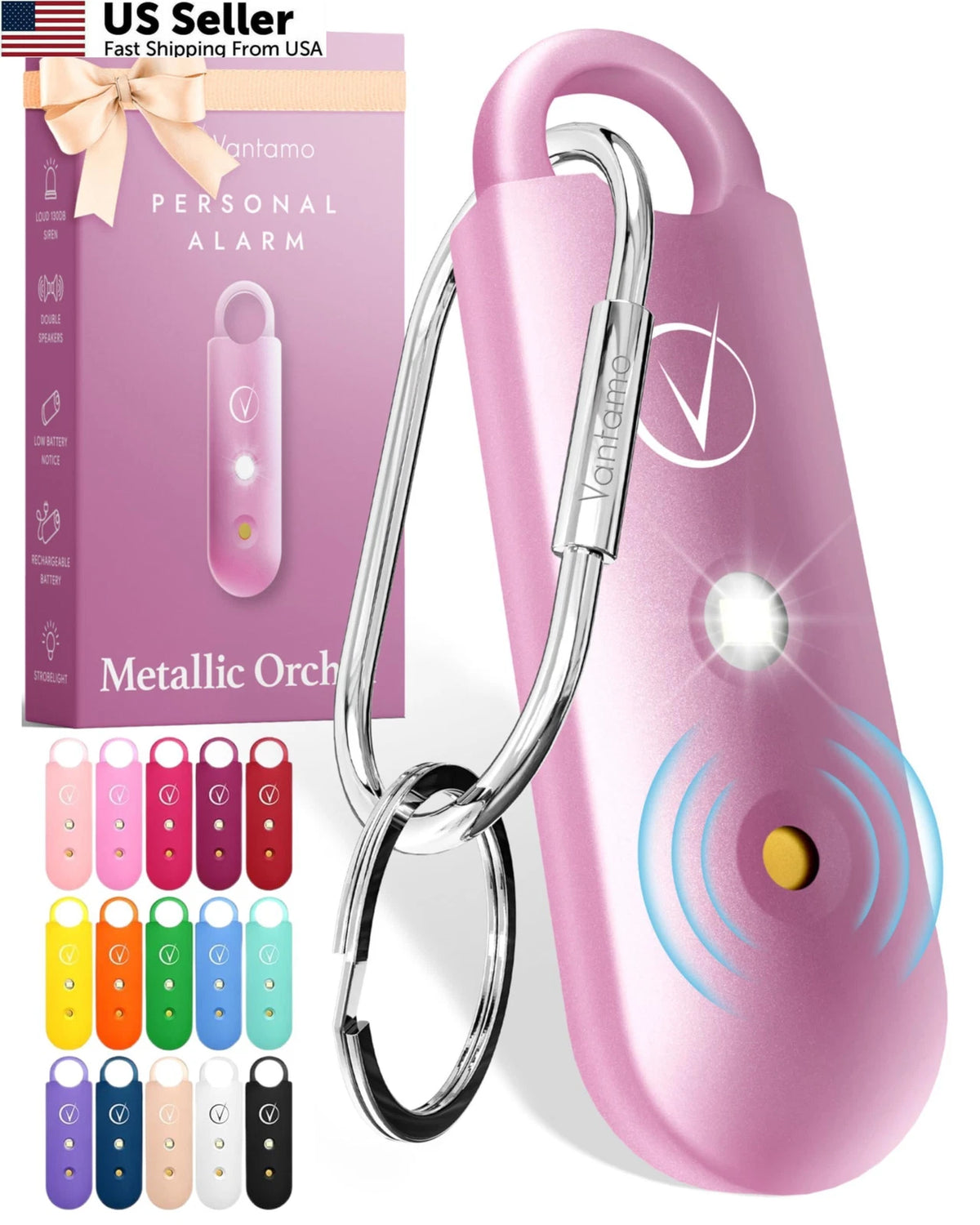 Personal Alarm for Self Defense - Metallic Orchid