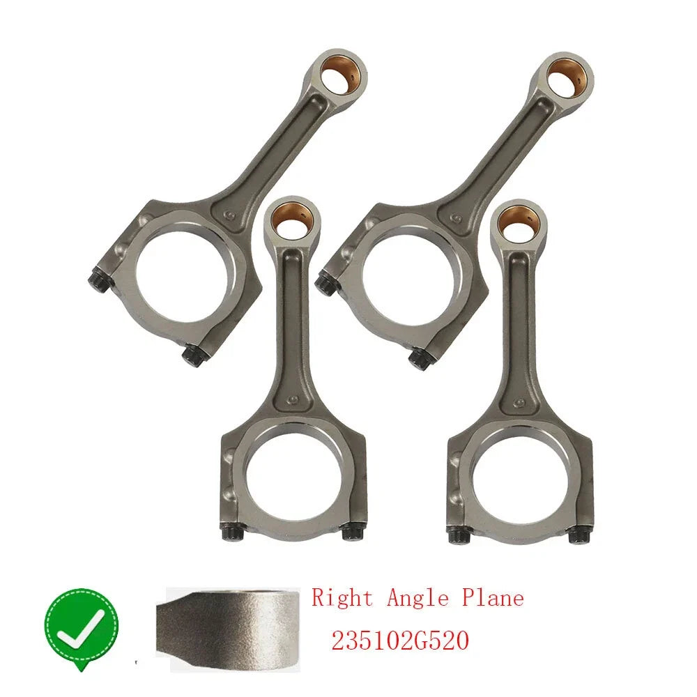 Set of 4 Connecting Rods for Kia Sorento, Optima, Hyundai Sonata (2011–2013)