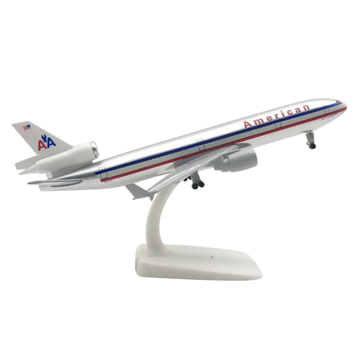 1:400 American MD-11 Airplane Alloy Model Souvenir Display with Stand
