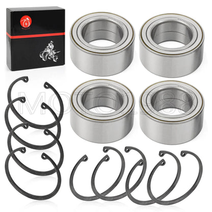 Front & Rear Wheel Bearings & Ring Clip for Polaris RZR 900 1000 (2011–2020)