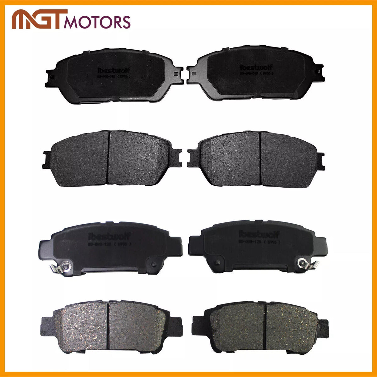 Set of 4 Ceramic Brake Pads for Toyota Sienna (2004–2010) P-906, P-995, D906, D995