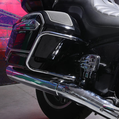 Chrome Saddlebag Guards Crash Bars for BMW R18 B Transcontinental (2021–2025)