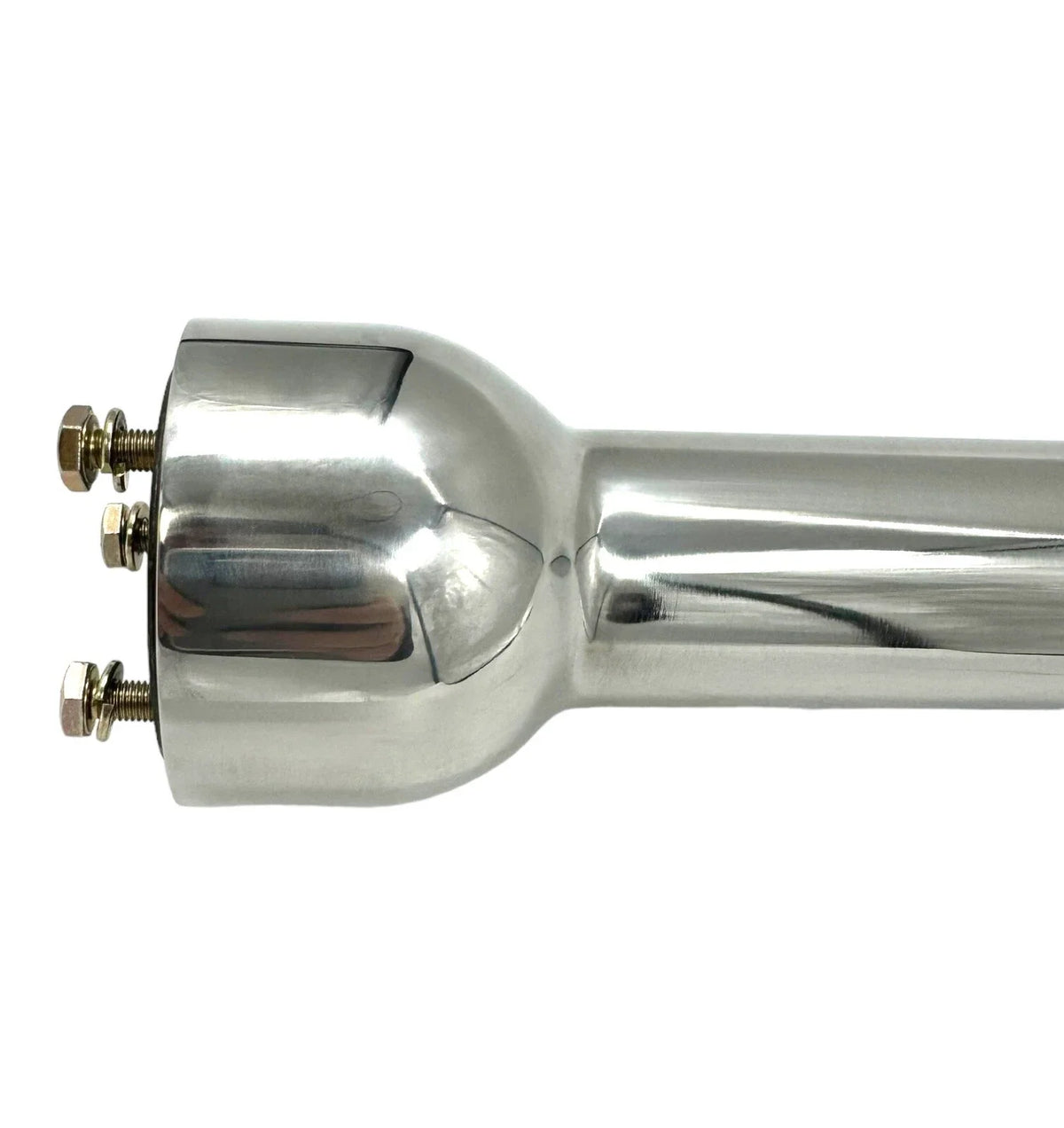 Polished Stainless Steel Steering Column with 3 Bolt Adapter for Universal (—)