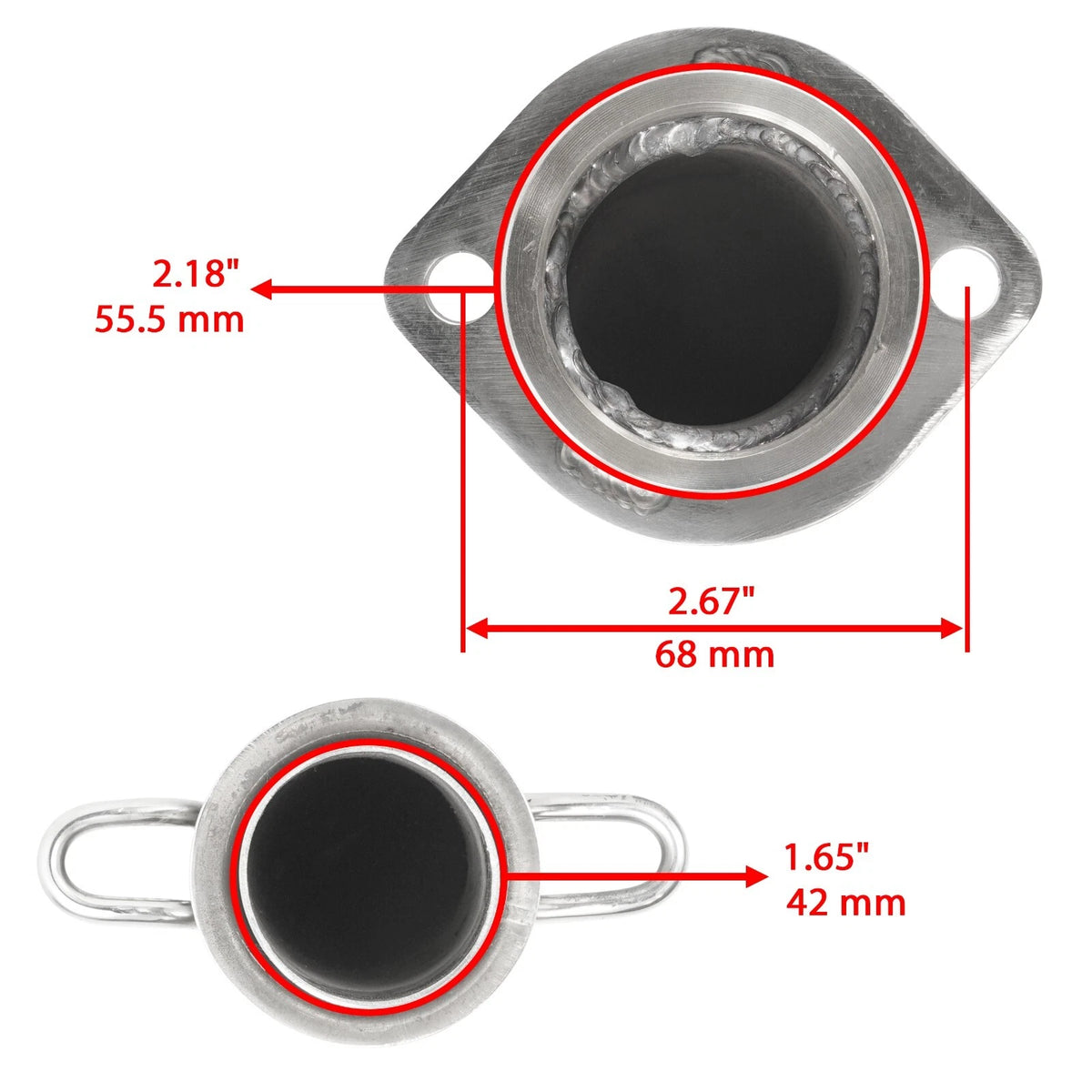 Exhaust Muffler Silencer Pipe w/ Gasket for Yamaha Viking VI YXC700 (2015–2025) - MF132, EP132, MG218, MG224